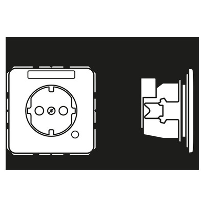 Jung SCHUKO-Steckdose 16 A 250V m.Berührungsschutz CD 1520 BFNAKO