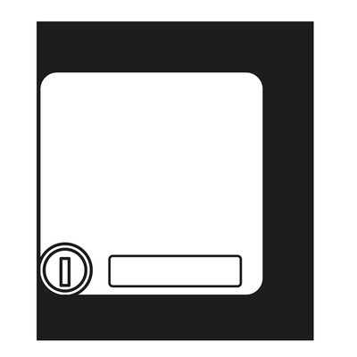 Jung Klappdeckel m.Abdeckung 50x50mm CD 590 BFKLSL BR