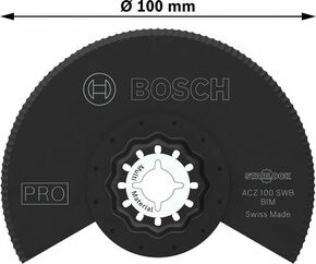 Bosch Power Tools PRO ACZ 100 SWB Blatt für Multifunktionswerkze 2608669123