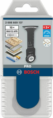 Bosch Power Tools Pro Sägeblatt Starlock MAII 52 APB, 52x75 2608669137VE(10)