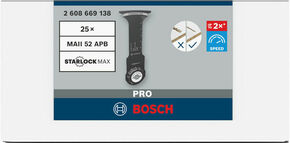 Bosch Power Tools Pro Sägeblatt Starlock MAII 52 APB, 52x75 2608669138