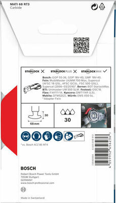 Bosch Power Tools PRO MATI 68 RT3 Blatt für Multifunktionswerkze 2608669144