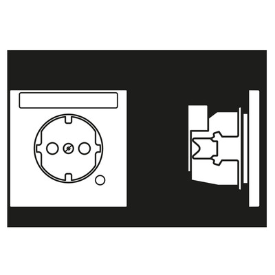 Jung SCHUKO-Steckdose 16 A 250V m.Berührungsschutz LS 1520 NAKO SW