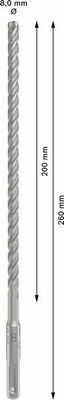 Bosch Power Tools PRO SDS plus-5X Hammerbohrer 8 x 200 2608833791
