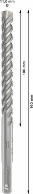 Bosch Power Tools PRO SDS plus-5X Hammerbohrer 11 x 2608833804