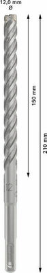 Bosch Power Tools PRO SDS plus-5X Hammerbohrer 12 x 2608833808