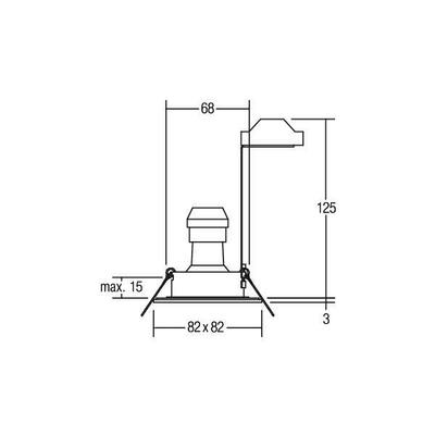 Brumberg Leuchten HV-Einbauleuchte GU10 max.50W/eds 36005220