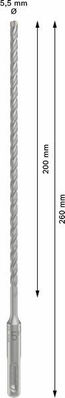 Bosch Power Tools PRO SDS plus-5X Hammerbohrer 5,5 x 2608836609