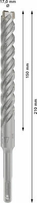 Bosch Power Tools PRO SDS plus-5X Hammerbohrer 17 x 2608836628