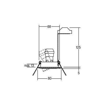Brumberg Leuchten HV-Einbaustahler GU10 max.50W/weiß 36145070