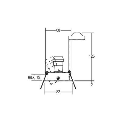 Brumberg Leuchten HV-Einbaustahler GU10 max.50W/eds 36147220