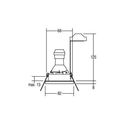Brumberg Leuchten HV-Einbauleuchte GU10 max.50W/weiß 36149070