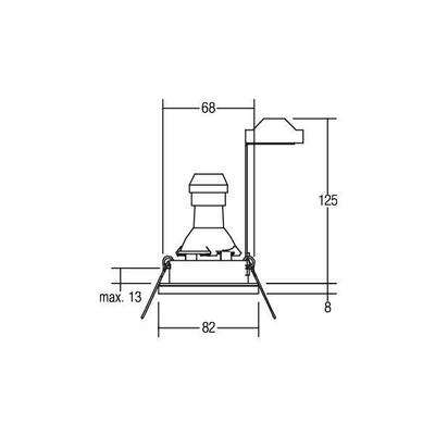 Brumberg Leuchten HV-Einbauleuchte GU10 max.50W/alumatt 36149250