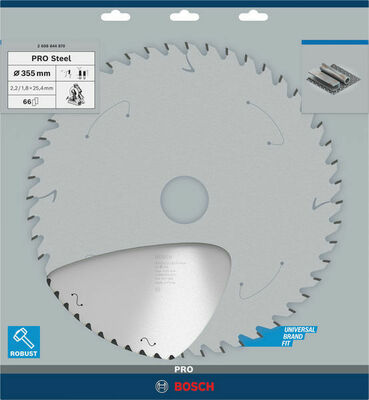 Bosch Power Tools Pro Kreissägeblatt 355x2,2x25,4 Steel 2608844870