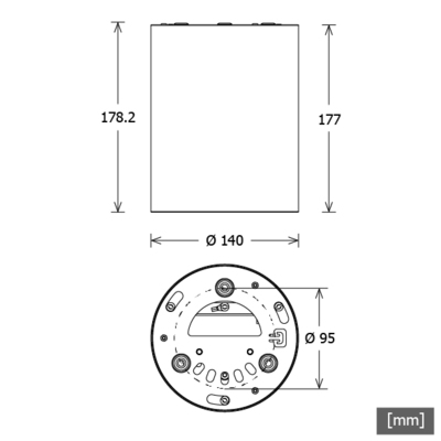 LTS Licht&Leuchten Anbau-Downlight 940, DALI, schwarz BTN-A301.940.MF/D.sw