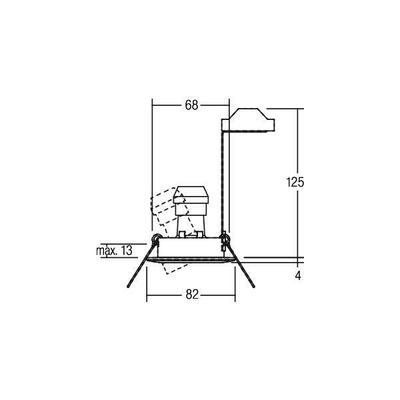 Brumberg Leuchten HV-Einbaustahler GU10 max.50W/chr-mt 36303030