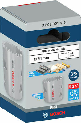 Bosch Power Tools Pro Lochsäge HSS-BI Muti Material 51 mm 2608901513