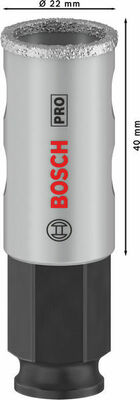 Bosch Power Tools PRO Tile PC Plus Lochsäge, 22 mm, HS 2608901554