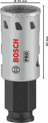 Bosch Power Tools PRO Tile PC Plus Lochsäge, 25 mm, HS 2608901555