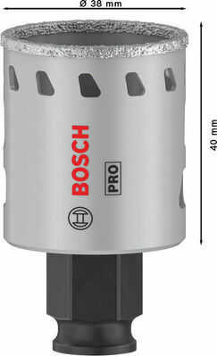 Bosch Power Tools PRO Tile PC Plus Lochsäge, 38 mm, HS 2608901559