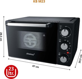 Steba Kompaktbackofen m.Drehspieß+Umluft KB M23 sw