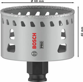 Bosch Power Tools Pro Dia Lochsäge PC 68 mm trocken 2608901569
