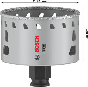 Bosch Power Tools PRO Tile PC Plus Lochsäge, 70 mm, HS 2608901570