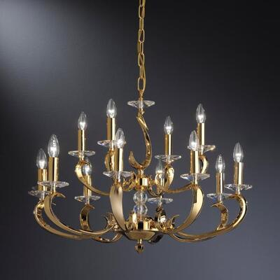 Brumberg Leuchten Pendelleuchte E14 gold 12x40W max. 50806050