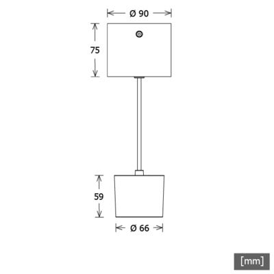 LTS Licht&Leuchten Pendelleuchte 927, DALI, schwarz ORYOPA101.927.FLD.sw