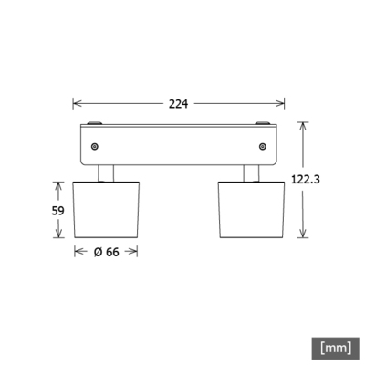 LTS Licht&Leuchten Wand-u.Deckenleuchte 930, DALI, schwarz ORYO-WA2 101 #671949