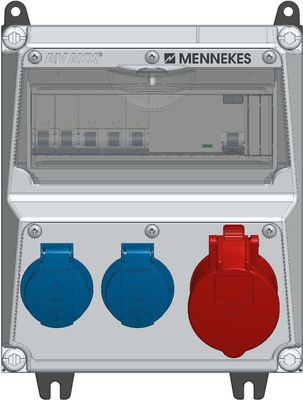 Mennekes Steckdosen-Kombination 260x225mm 16A IP44 924945
