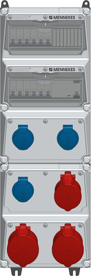 Mennekes Steckdosen-Kombination 650x225mm 32A IP44 953994