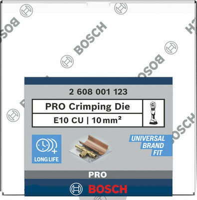 Bosch Power Tools PRO Presseinsatz E10 CU, 10mm² 2608001123