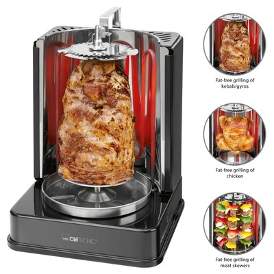 CTC Clatronic Döner-Vertikalmultigrill CTC DVG 3686 sw