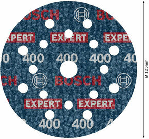 Bosch Power Tools Schleiffolie Expert O780 125mm,K400, 6x 2608902406