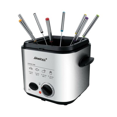 Steba Mini-Fritteuse m.Fondue-Set,1,2L DF 95 eds/sw