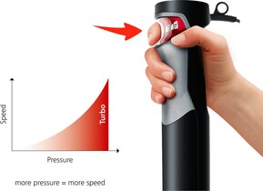 Steba Stabmixer-Set edelst./schw. MX 50 eds/sw