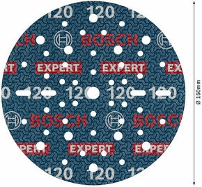 Bosch Power Tools Schleiffolie Expert O780 150mm,K120, 50x 2608902459