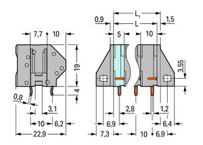 WAGO GmbH & Co. KG Leiterplattenklemme 745-207/005-009