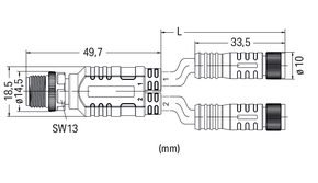 WAGO GmbH & Co. KG Sensor-/Aktorleitung 756-6513/040-010