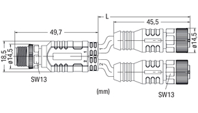 WAGO GmbH & Co. KG Sensor-/Aktorleitung 756-6516/040-010