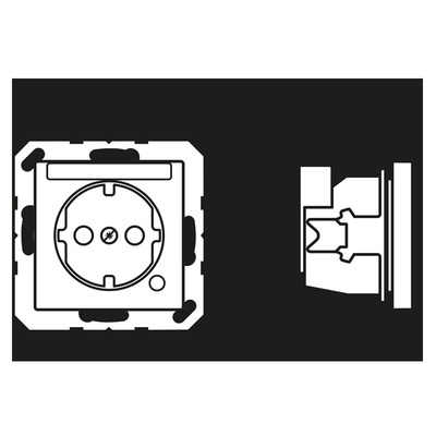 Jung SCHUKO-Steckdose 16A 250V m.Berührungsschutz A 1520 BFNAKO RT