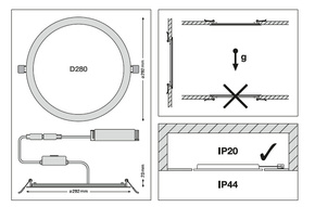 Ledvance LED-Downlight 840, DALI DLSLIM.DAD100V9.5WMS