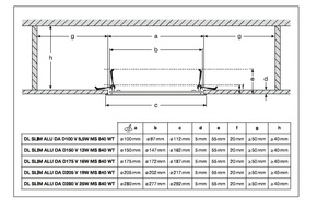 Ledvance LED-Downlight 840, DALI DLSLIM.DAD205V19WMS
