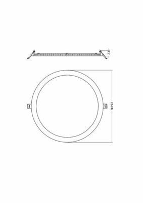 Ledvance LED-Downlight 840, DALI DLSLIM.DAD280V25WMS