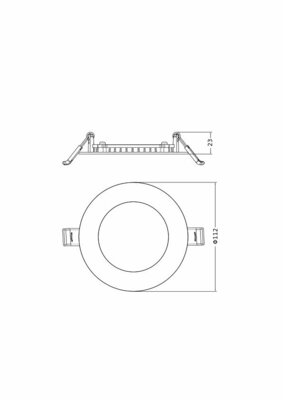 Ledvance LED-Downlight 840 DLSLIMD100V8W/ML-MC