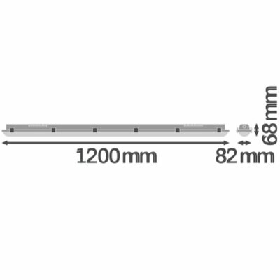 Ledvance LED-Feuchtraumleuchte 1,2m, 840, ML DPHE1200P29WML840