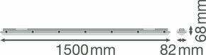 Ledvance LED-Feuchtraumleuchte 1,5m, 840, ML DPHE1500P40WML840