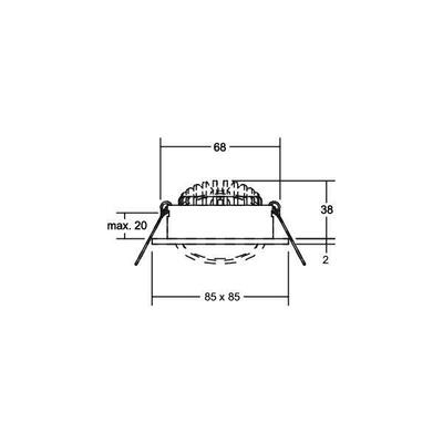 Brumberg Leuchten LED-Einbaustrahler 230V 12648153DW