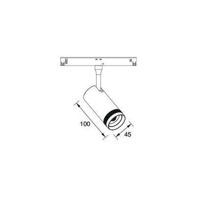 Brumberg Leuchten LED 48V Schienenstrahler dimmbar 43130083